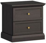 meble LUCCA SN nakastlik stolik szafka nocna do sypialni czarny grafit